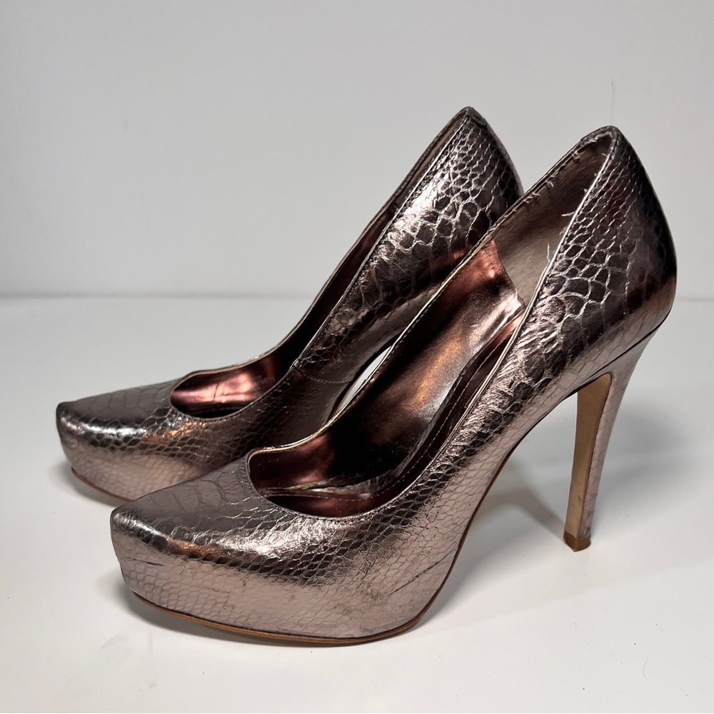 Bcbgeneration Parade Platform Pump Matte Bronze - image 2